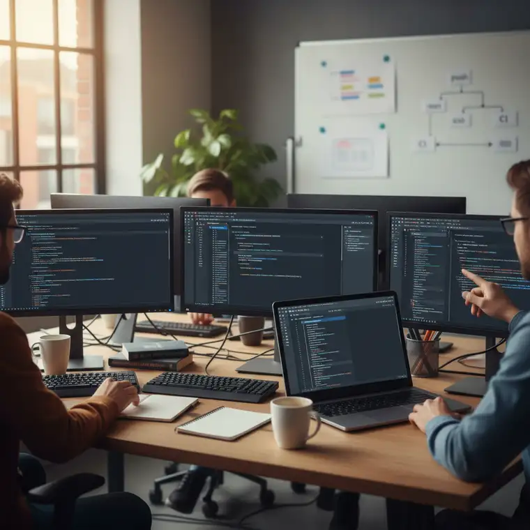 Schemat integracji Python Black z VS Code w zespole, wspólny pyproject i pre-commit zapewniają spójne formatowanie