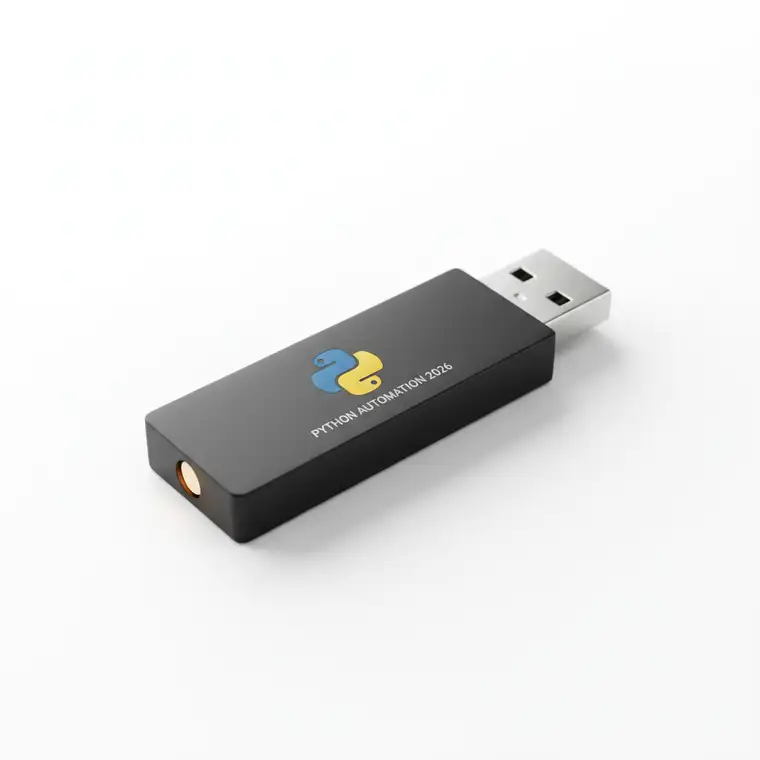 Specjalista biurowy automatyzuje powtarzalne zadania w Excelu przy użyciu Pythona na laptopie w nowoczesnym biurze w 2026 roku