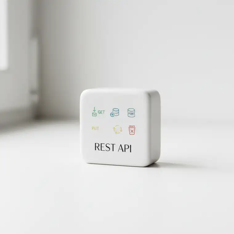 Programista tworzący prosty REST API w Spring Boot dla początkujących backend 2026 w nowoczesnym IDE na laptopie